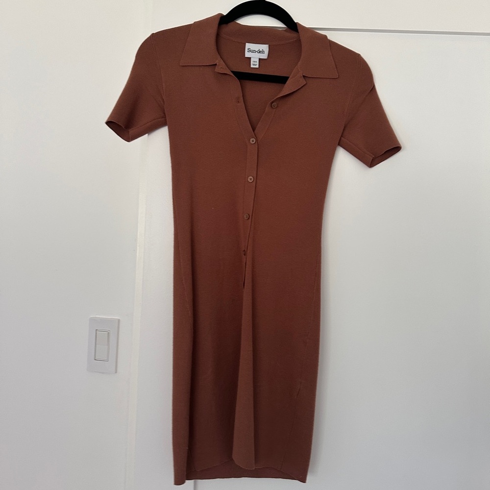 Aritzia Brown Mini Dress